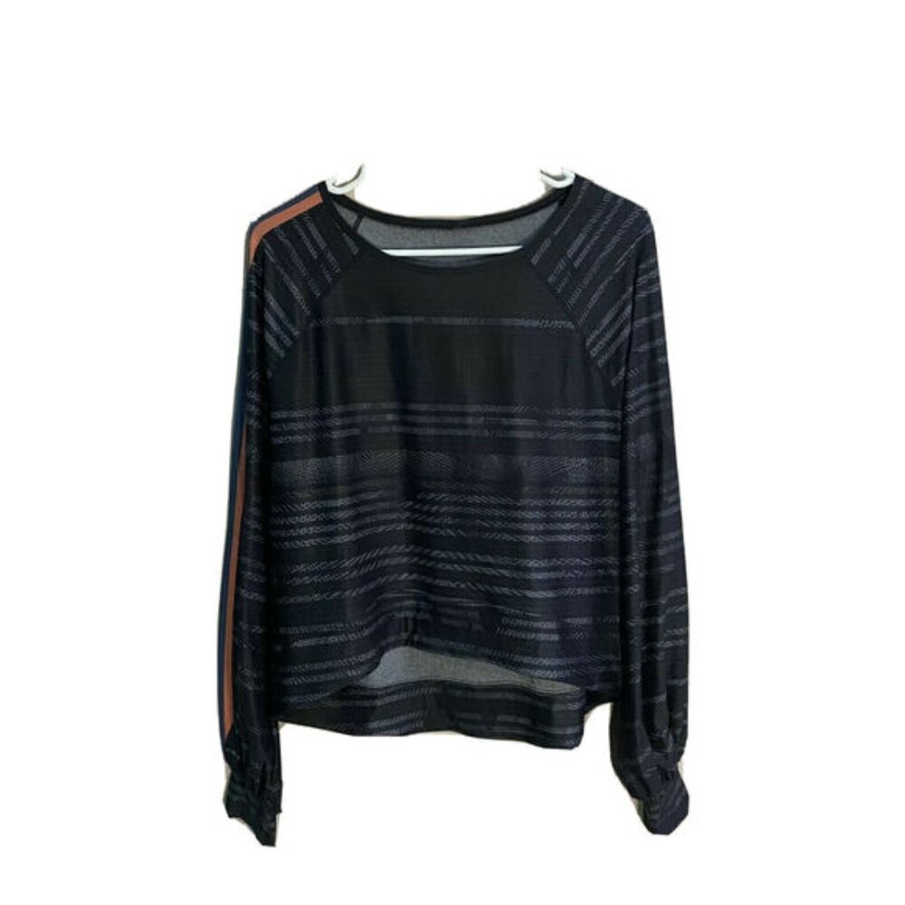 Wear It To Heart WITH Hi-Low Long Sleeve Top Size Large Swim Beach Surf E22